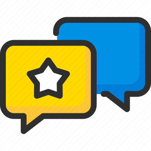 Chat, feedback, like, message, rate, rating, star icon - Download on Iconfinder