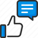 chat, feedback, like, rating, thumb, thumbs, up
