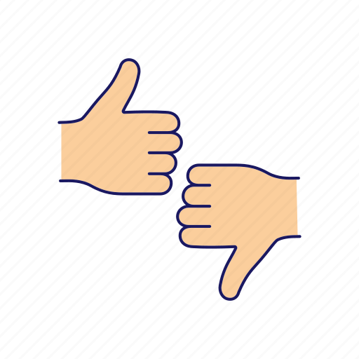 Dislike, feedback, like, rating, social media, thumbs down, thumbs up icon - Download on Iconfinder
