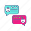 chat, chatting, feedback, message, ranking, rating, speech bubble 