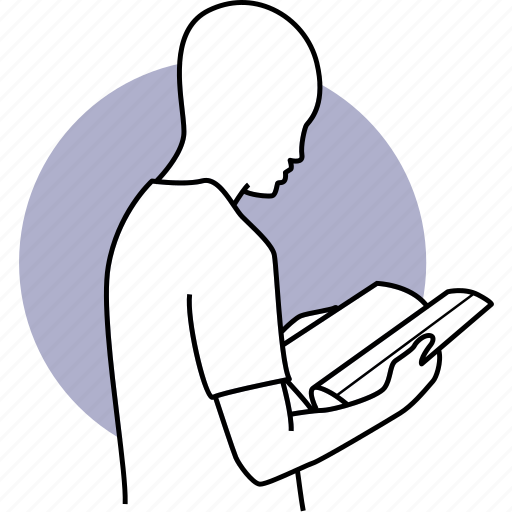 Book, read, reading, man, person, learning, people icon - Download on Iconfinder