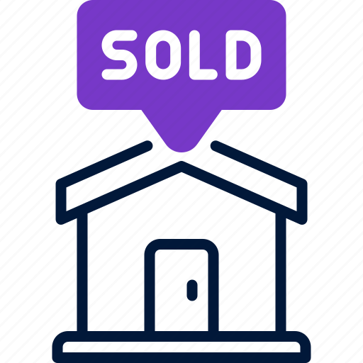 Sold, home, selling, sale, rent icon - Download on Iconfinder