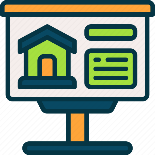 Billboard, home, house, marketing, advertisement icon - Download on Iconfinder
