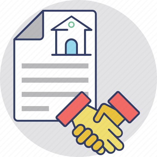 House accord, mortgage, property agreement, property allotment, property deal icon - Download on Iconfinder
