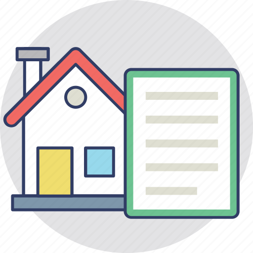 Home loan application, mortgage papers, property agreement, property papers, real estate contract icon - Download on Iconfinder