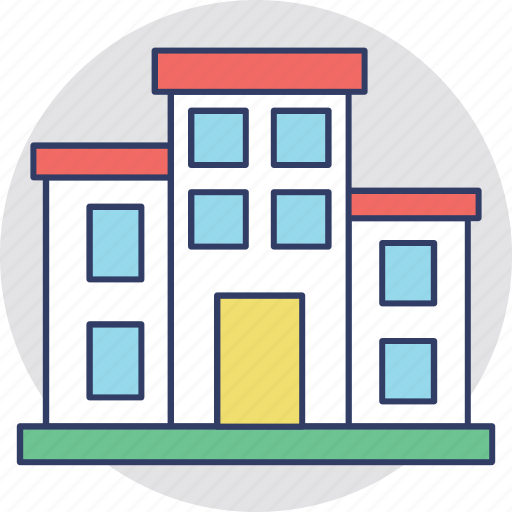 Apartments, building, flats, housing society, residential flats icon - Download on Iconfinder