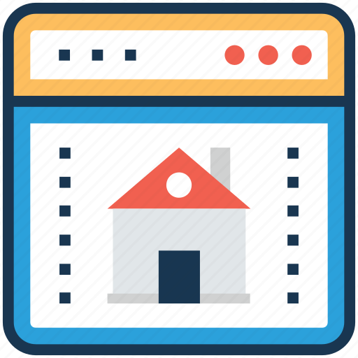 Estate marketing, estate website, online mortgage, online property, online real estate icon - Download on Iconfinder