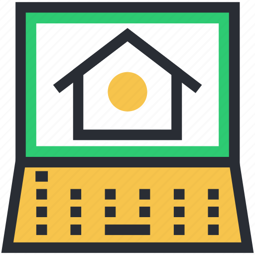 Ecommerce, eshop, laptop screen, online property, online real estate icon - Download on Iconfinder