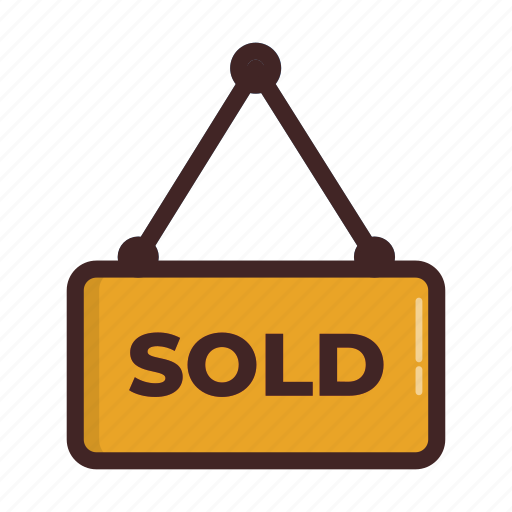 Building, home, real estate, sign, sold icon - Download on Iconfinder