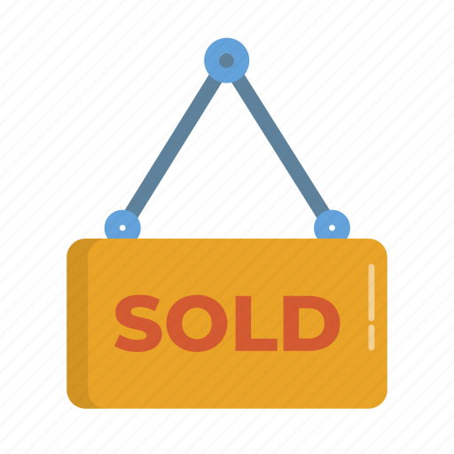 Property, real estate, sign, sold icon - Download on Iconfinder