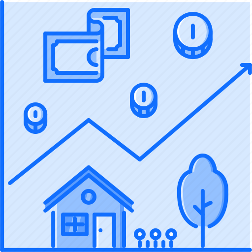 Chart, coin, estate, house, money, real, realtor icon - Download on Iconfinder