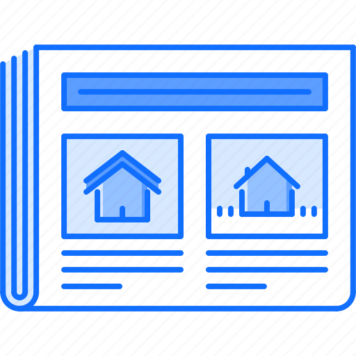 Estate, house, news, paper, photo, real, realtor icon - Download on Iconfinder