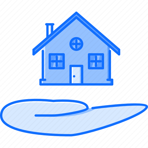 Estate, hand, house, real, realtor icon - Download on Iconfinder