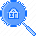estate, house, magnifier, real, realtor, search