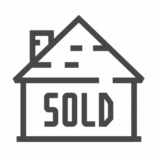 House, real estate, sign, sold icon - Download on Iconfinder