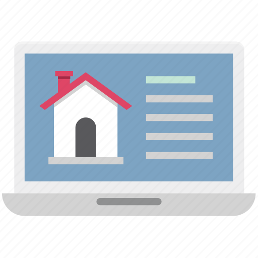 Building, building on monitor, monitor, online property, online real estate, property site, property website icon - Download on Iconfinder