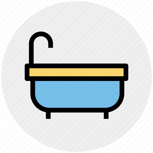 Bath, bathroom, bathtub, shower, water icon - Download on Iconfinder