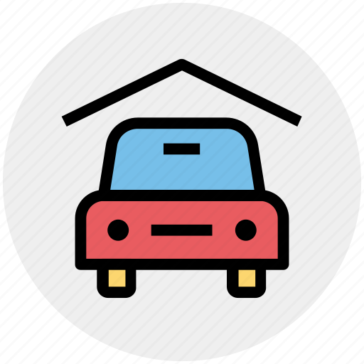 Car, car garage, car porch, garage, porch, transport, vehicle icon - Download on Iconfinder