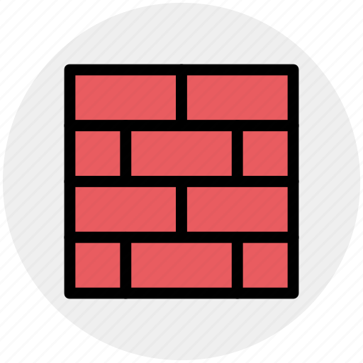 Brick, brick wall, bricks, firewall, safety, security, wall icon - Download on Iconfinder