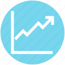 arrow, business, chart, dashboard, graph, growth, up