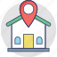 home location, location holder, location pointer, map pin, navigation 