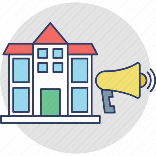 Estate business, property auction, property for sale, property management, real estate advertising icon - Download on Iconfinder