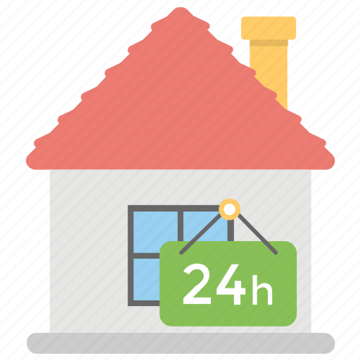 All day, day and night, full service, full time, open twenty four hours icon - Download on Iconfinder