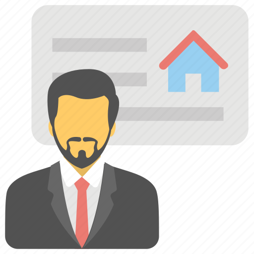 Estate agent, homeowner, property advisor, property agent, property owner icon - Download on Iconfinder