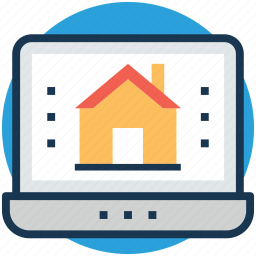 Estate marketing, estate website, online mortgage, online property, online real estate icon - Download on Iconfinder