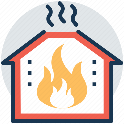 Burning house, fire insurance, fire security, home fire, house insurance icon - Download on Iconfinder