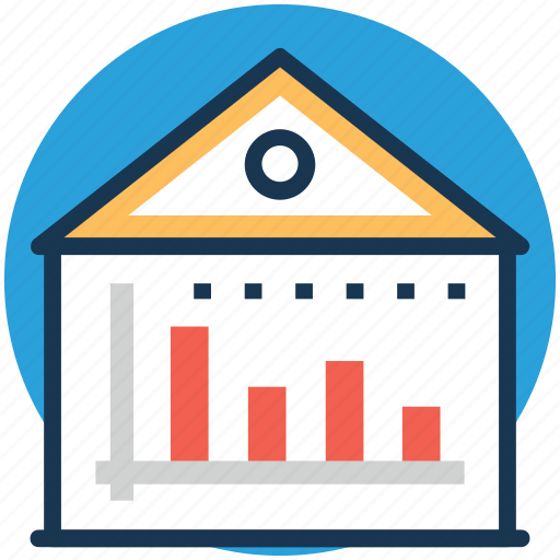 Estate graph, graph report, house value, property graph, property value icon - Download on Iconfinder