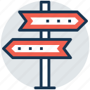 directional arrows, directions, fingerpost, guidepost, signpost