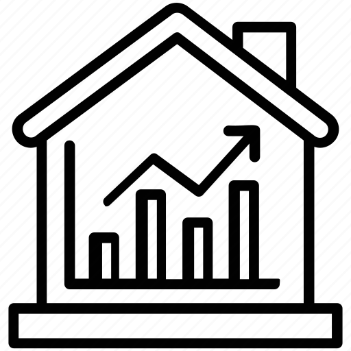 Estate business, estate economics, property value, real estate graph, real estate market icon - Download on Iconfinder