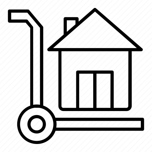 Trolley, cart, basket, shipping, real estate, property, building icon - Download on Iconfinder