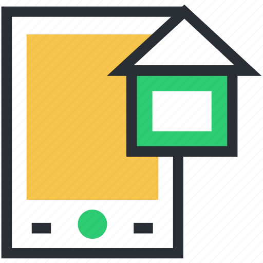 Ecommerce, eshop, online property, online real estate, tablet icon - Download on Iconfinder