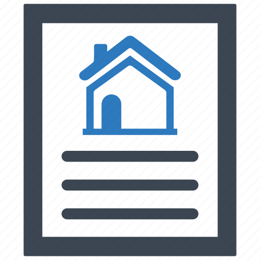 Agreement, contract, house, loan papers, mortgage, property document, real estate icon - Download on Iconfinder