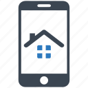 home loan, house, mobile, property, real estate, rent, smartphone 