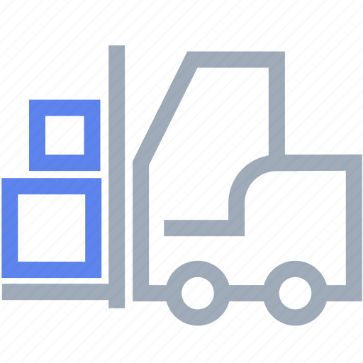 Box, construction, equipment, fork lift icon - Download on Iconfinder