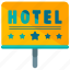 hotel, sign, rating, star 