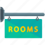 rooms, sign 