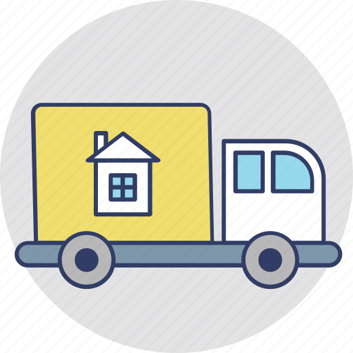 Change accommodation, house removal, movers, moving house, relocation icon - Download on Iconfinder