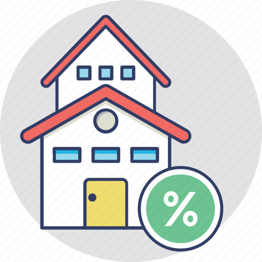 House price, mortgage interest, property interest, property tax, tax discount icon - Download on Iconfinder