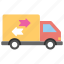 commercial delivery, delivery truck, delivery van, delivery vehicle, logistic delivery 