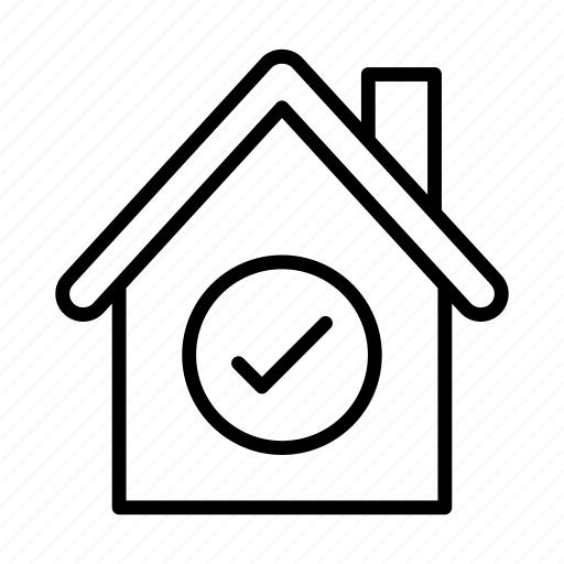 Building, check, complete, home, house icon - Download on Iconfinder