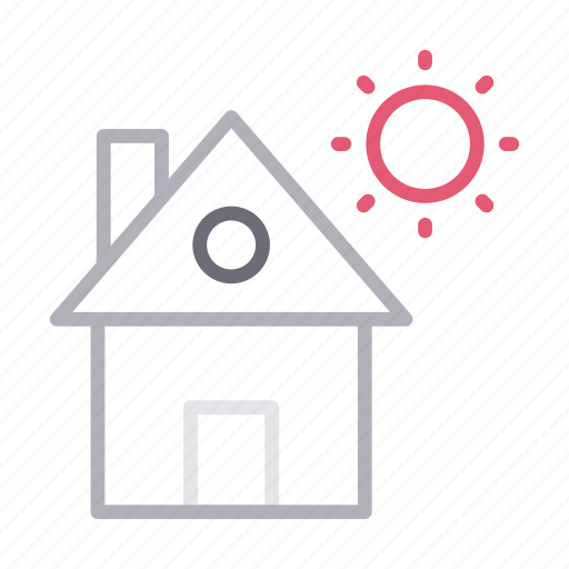 Building, home, house, realestate, sun icon - Download on Iconfinder