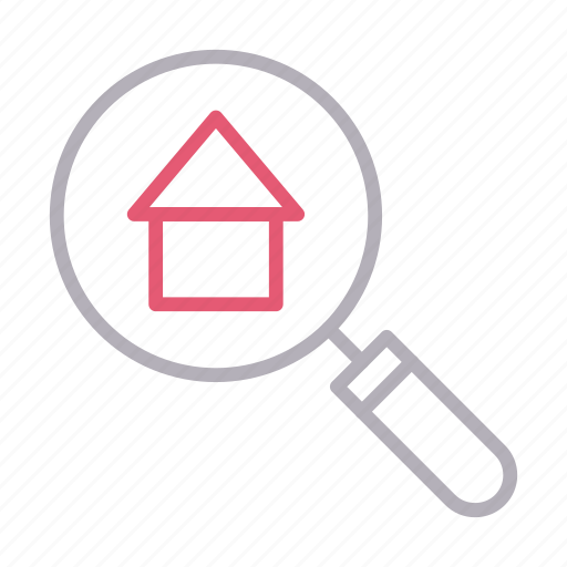 Building, home, house, realestate, search icon - Download on Iconfinder
