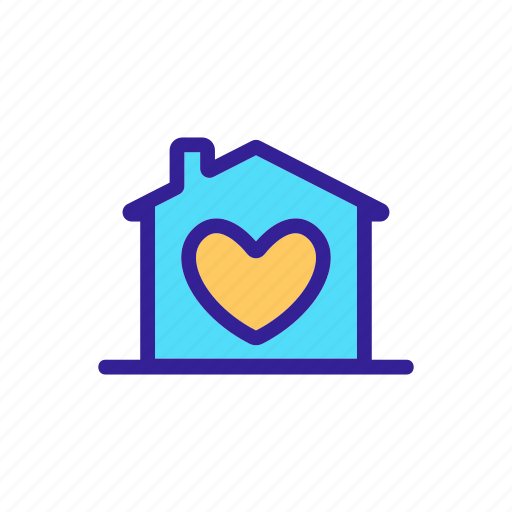 Contour, estate, home, house, interface, real, web icon - Download on Iconfinder