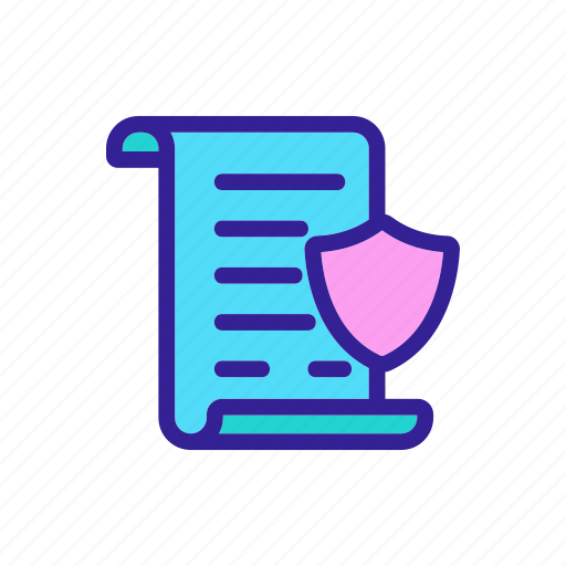 Document, estate, protection, real, security icon - Download on Iconfinder