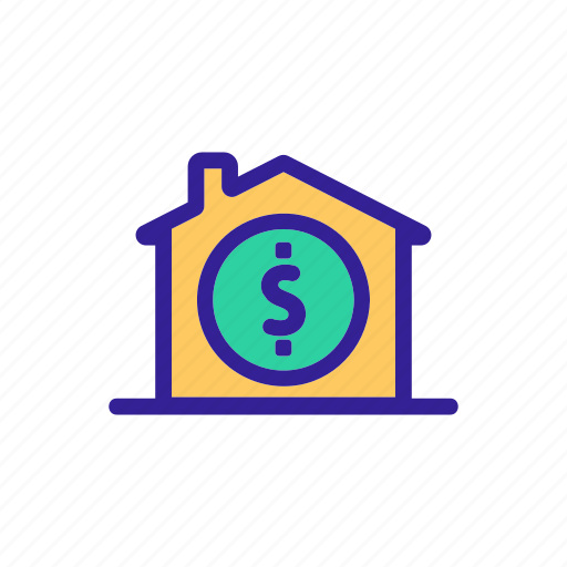 Building, estate, home, house, real, silhouette icon - Download on Iconfinder