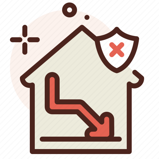 Assurance, decrease, house icon - Download on Iconfinder
